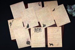 retro handwriting paper | magic element vintage style Paper, junk journal