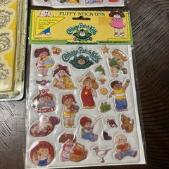 Vintage 1980s Cabbage Patch Kids Puffy Stickers 1983-new & Color Stickers Used