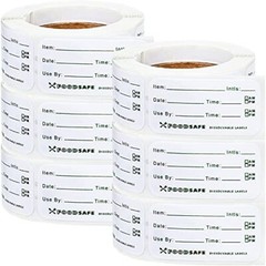 Food Date Storage Labels Removable Freezer Label for Containers, 1x2Inch 1500Pcs