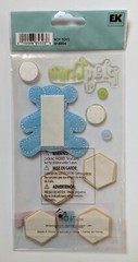 RARE Jolee’s Baby Toddler Boy Toys Playtime Blocks Teddy Scrapbooking Stickers