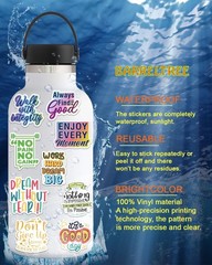 300PCS Motivational Sticker, Inspirational Words Stickers for Teens Adults Stude