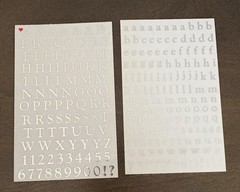 Vintage Mrs. Grossman’s Alphabet Stckers Capitals & Lowercase 8 sheets