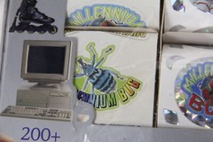 Vintage Millennium Y2K Stickers NEW Old Stock Computer Bug FunFax Novelty gift