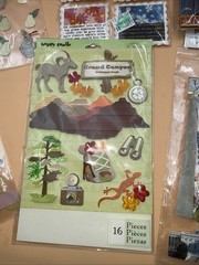 8 Pack Lot Floral/vaca Dimensional Embellishments/Stickers for Scrapbooking NIP