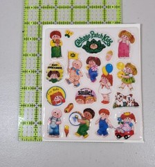Vintage Cabbage Patch Kids Puffy Sticker Sheet