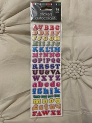 Greenbrier Multicolor 3D Stickers Puffy Alphabet 79 Michaels Bright Rainbow