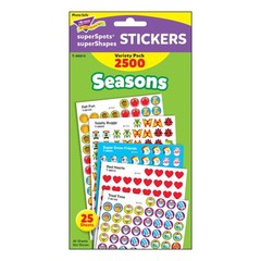 Trend Seasons SuperSpots SuperShapes Variety Pack Classroom 2500 Count
