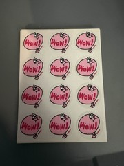 Vintage TREND Scratch and Sniff Stickers Loose / Full Sheet Of 12 «Wow!»