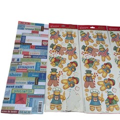 Mixed Scrapbooking Sticker Lot Holiday Halloween Christmas Autumn Marine 20+ Pcs