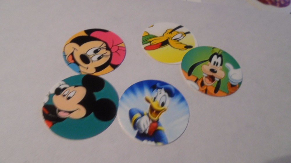 Pre Cut One Inch Bottle Cap Images MIckey and Friends Free Shipping