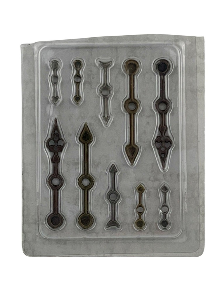 Paper Studio Spare Parts Metal Clock Hands 10pc Craft Embelishment Steam Punk