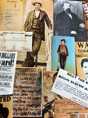 #780 – RARE WILD WEST GUNFIGHTER GAMBLER LAWMEN OUTLAW JUNK JOURNAL KIT 100+ PCS