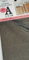 Momenta Art-C 1″ REMOVABLE VINYL LETTERS – BLACK – 151 pcs