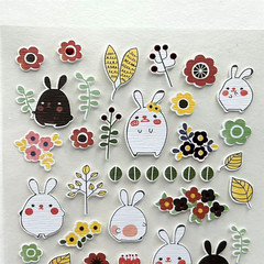 Bunny Easter Planner Stickers Journaling Scrapbooking Cards