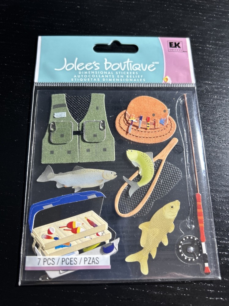 Jolee’s Boutique Stickers CAMPING OUTDOORS FISHING HIKE HUNTING – Free Shipping