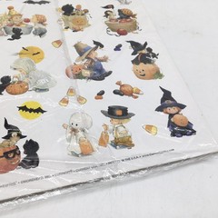 120 Vtg Ruth Morehead Current Teenie Halloweenies Halloween Stickers 3 Sheets