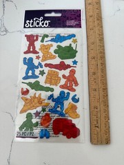 Sticko Autocollant Soldiers ~ Toy Trucks Planes Boots Pack Tank Canteen 25 PC