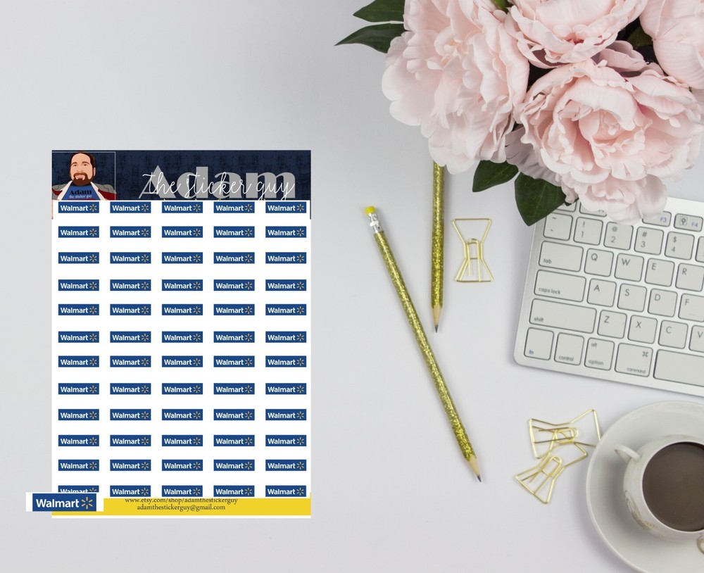Walmart Retail Reminder Planner Stickers