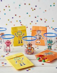 Robot Squad Sticker Set – 16 Piece