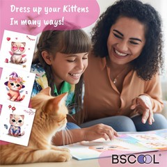 Sticker Dress Up Kitten – Kids Activity and Sticker Book Learn Fashion Design fo