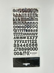 The Paper Studio Alphabet Stickers 2 Sheets Black Acid Free