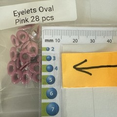 110 pieces OVAL EYELETS Standard 1/8in Hole Embellishments Eyelet Egg Shaped