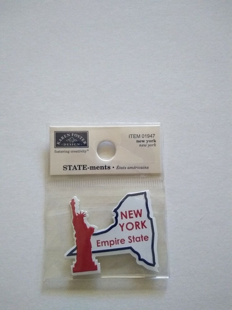 Craft Sticker KF State Shaped Plate Mini State-Ment New York Empire State