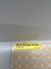 4 Partial Sheets Neon Smiley Face Trend Stickers Pink Orange Yellow Blue 232 pcs