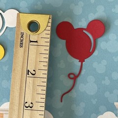 MICKEY MOUSE BALLOON die cuts scrapbooking Embellishments for card making Craft