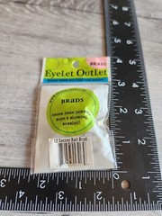 Eyelet Outlet Brads – Soccer Ball 12/Pkg Scrapbooking Embellishments NEW #49