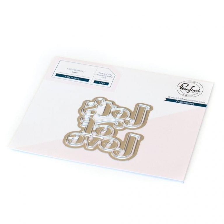 PINK FRESH – METAL CUTTING DIE- HOT FOIL PLATE – LOTS OF LOVE