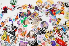 HUGE Mixed lot of random Stickers Loose Dragon balls, anime, KPop, pokemon & ETC