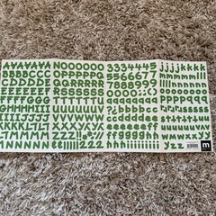 Creative Memories Making Memories Scrapbooking ABC/123 Sticker PC Letters Used