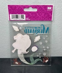 Disney Princess Ariel Little Mermaid Scrapbook Dimensional Stickers Shells 20Pcs