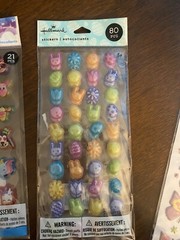 Lot Of 4 New Pkgs Dimensional Puffy Stickers Hallmark Sticko Bastin Disney