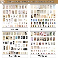 800pcs Vintage Junk Journal Supplies,Scrapbook Supplies Scrapbooking Paper an…