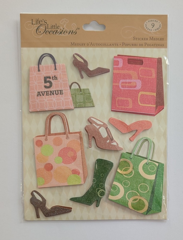 Shoe Shopping Mall Scrapbooking Stickers By Life’s Little Occasions