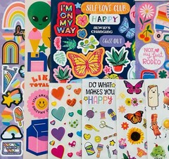 Sticker Lot 199+ Stickers 4 All Ages Boys Girls Mxd Themes Action Packed Set DIY