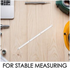 20Pcs Stick on Measuring Tape Multi Color Flexible PVC Adhesive Ruler for Crafts