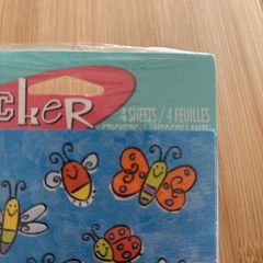 Vtg AGC Stickers Daisy Flowers Smiley Face Butterfly Insects Bee Ladybug Firefly