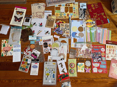 Large Mixed Lot of Metal Paper Thick Cardboard Scrapbooking Accents – includes