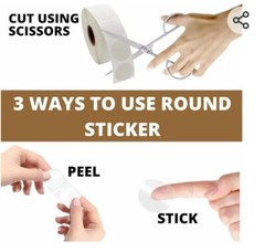 1 Roll 500 pcs Clear Retail Package Seals, 1 Inch round Circle Seal Sticker