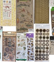 Vtg/Modern Huge Sticker Lot Various Brands Embellishments Borders Letters