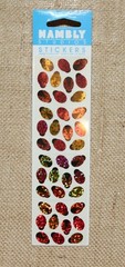 HAMBLY STUDIOS PRISMATIC STICKERS -MICRO LADY BUGS