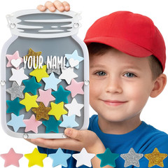 Large Magnetic Reward Jar for Kids – Perfect Reward System for Home Fridge & Cla