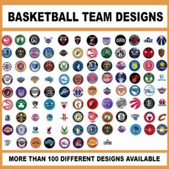 100 Precut BASKETBALL SPORT TEAMS BOTTLE CAP CHARM TRAY IMAGES 1 inch DESIGNS