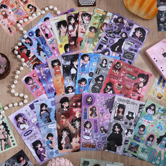 Girl’S Japanese Retro Sticker Book, Anime Showa Girl Theme – 650+ Cute Old Showa