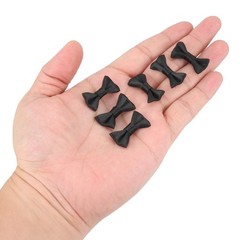 MECCANIXITY 50pcs Black Bow Ties 1.2″ x 0.6″ Mini 1.2 x 0.6 inch,