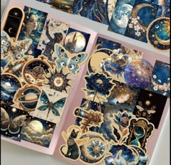 10pcs Astrological Steampunk Stickers- Scrapbook, Journal, DIY Crafts & Cards