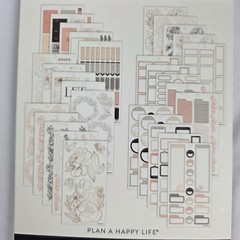 Lot of 4 HAPPY PLANNER Stickers, Neutral Pastel Pink Themes, almost 3000 pieces